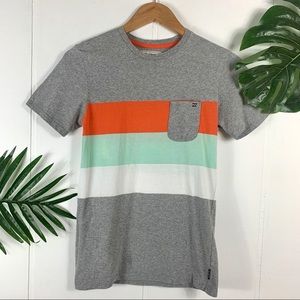 BILLABONG Youth Gray Short Sleeve Pocket T Shirt